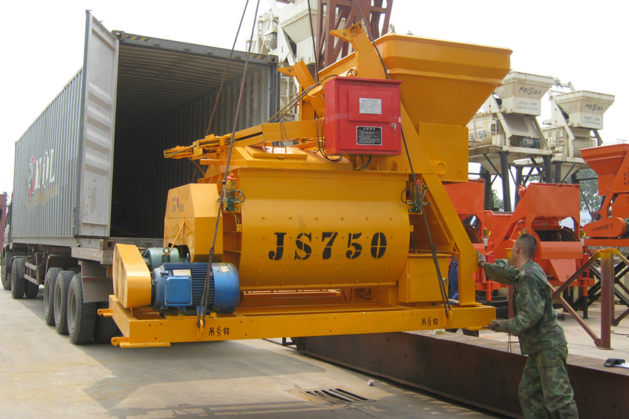 Twin Shaft Concrete Mixer Delivery-Henan Hengyuan