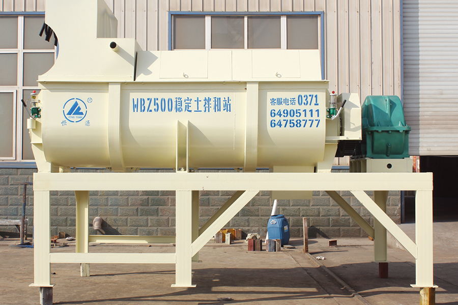 Fixed stabilized soil mixing station mixer for sale - Henan Hengyuan