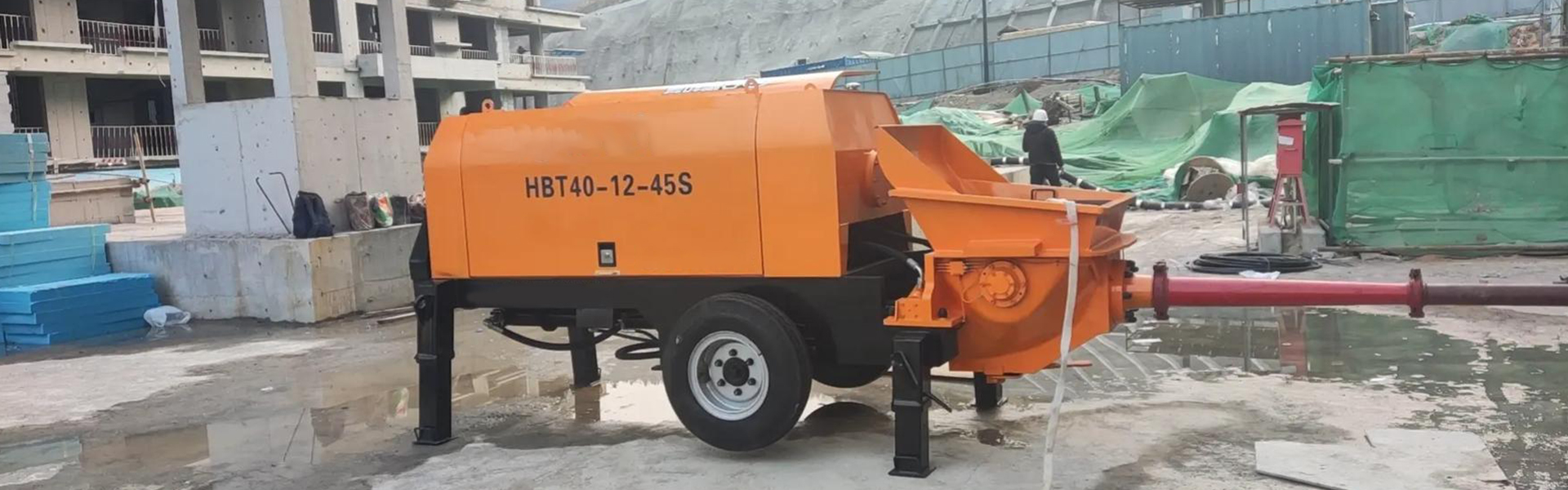 Motor driven concrete pump success case - Henan Hengyuan