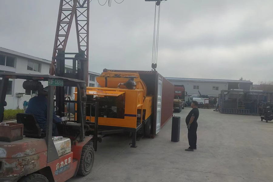 Diesel engine driven concrete mixing pump delivery-Henan Hengyuan