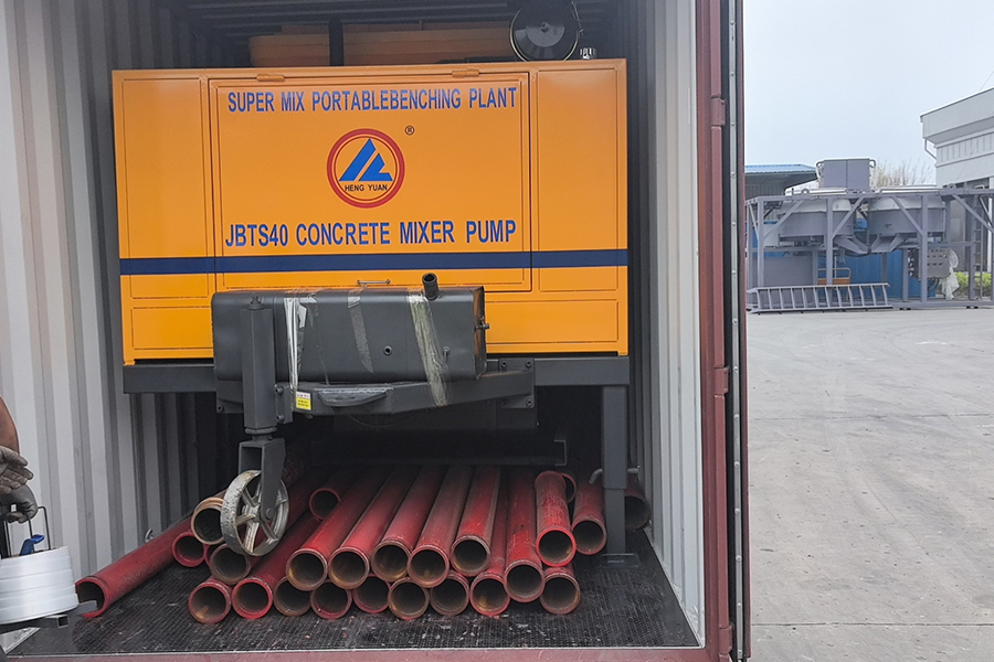 Diesel engine driven concrete mixing pump delivery-Henan Hengyuan