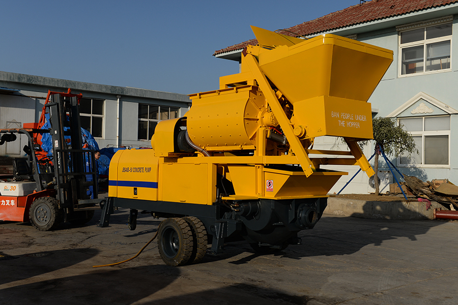 Concrete pump with twin shaft mixer for sale - Henan Hengyuan