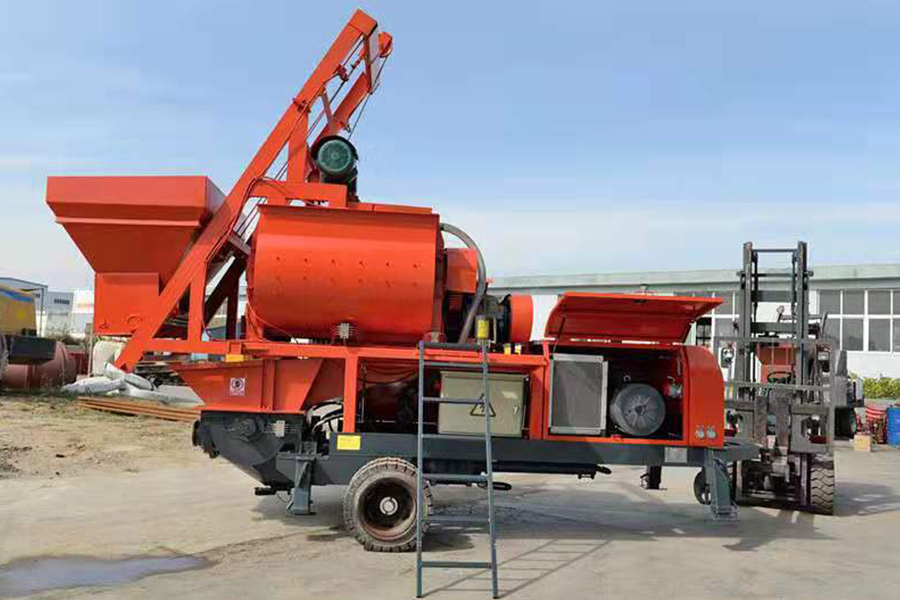 Concrete pump with twin shaft mixer delivery-Henan Hengyuan