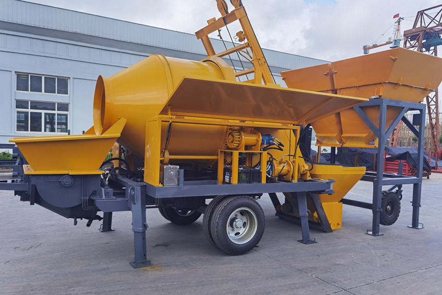 Concrete pump with batching machine for sale-Henan Hengyuan