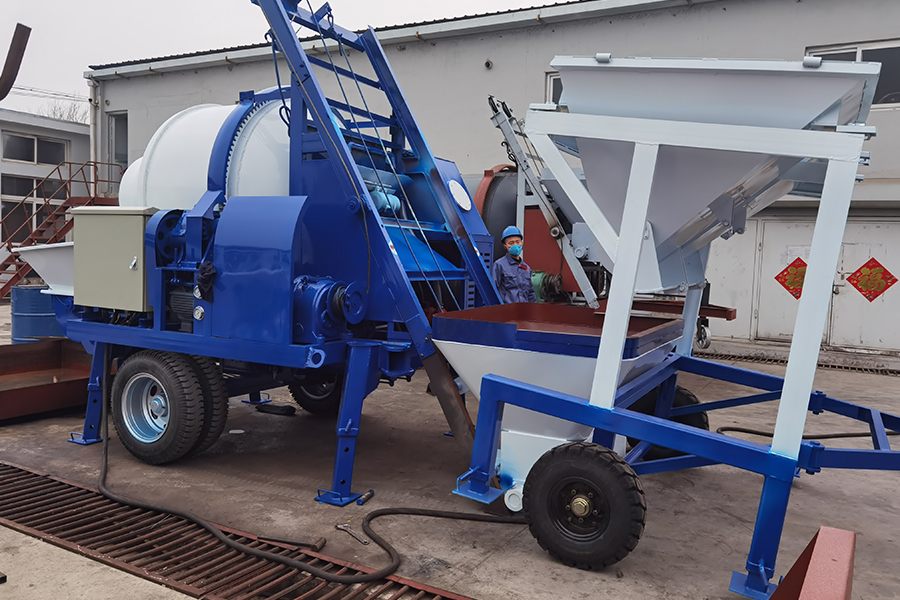 Concrete pump with batching machine for sale-Henan Hengyuan