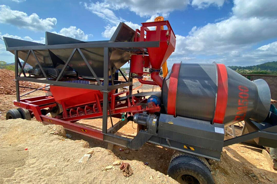 25m³ per hour mobile drum concrete batching plant for sale - Henan Hengyuan