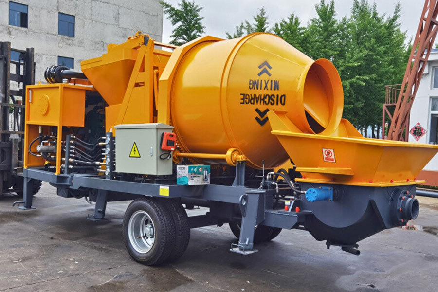 Diesel powered concrete mixing pump for sale - Henan Hengyuan