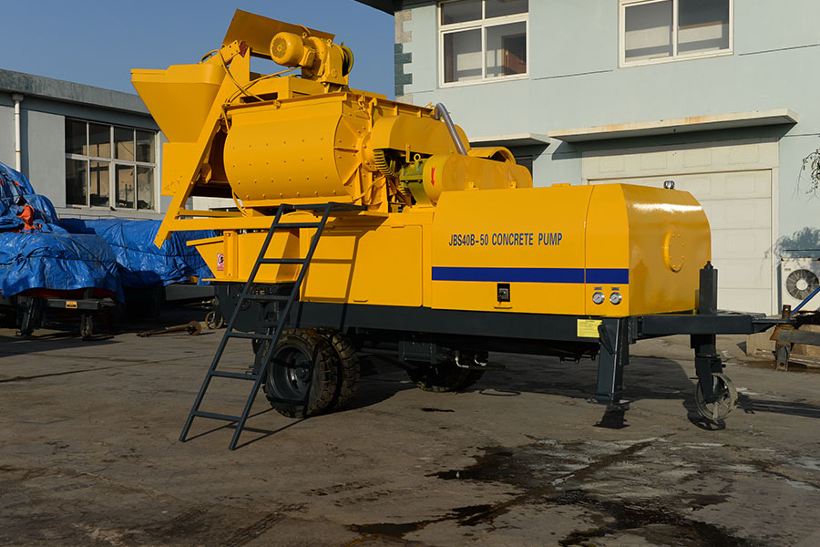 Concrete pump with twin shaft mixer for Sale-Henan Hengyuan