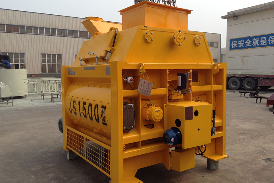 Concrete batching station auxiliary equipment, concrete twin shaft mixer for sale - Henan Hengyuan