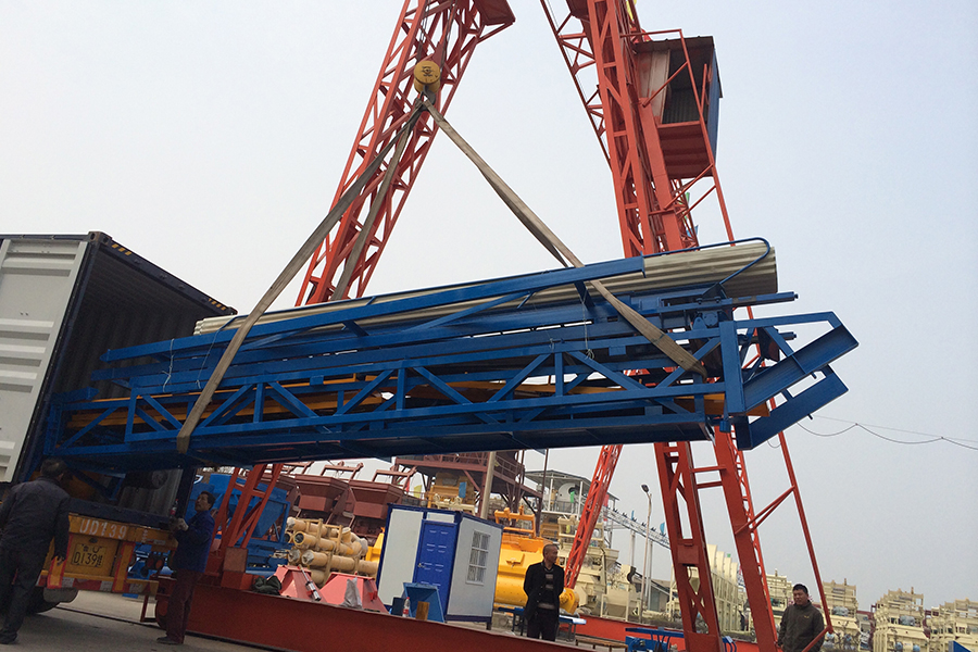 Delivery of basic concrete batching plant equipment-Henan Hengyuan