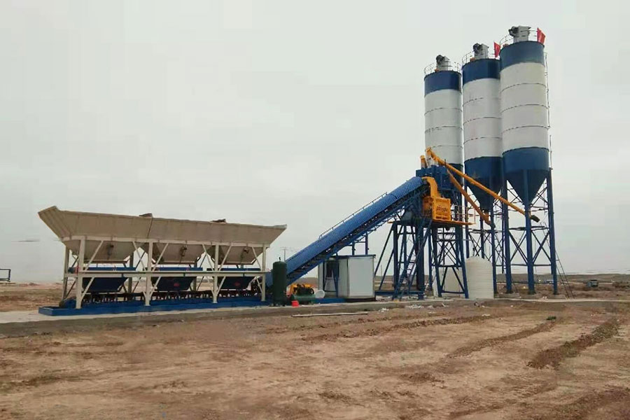  With-foundation concrete batching plant for sale-Henan Hengyuan