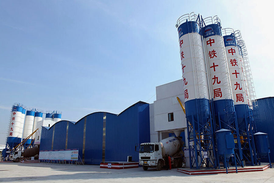 Fixed container concrete batching plant for sale-Henan Hengyuan