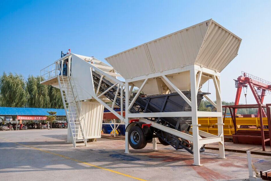 YHZS mobile concrete batching station for sale, unloading height 3.8 meters - Henan Hengyuan