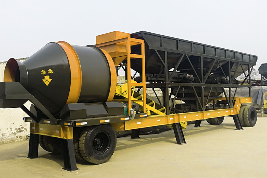 YHZM Drum mobile concrete batching plant-Henan Hengyuan