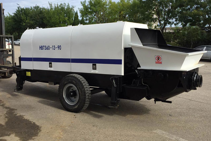 Concrete pump work site, concrete pumps of different capacities for sale - Henan Hengyuan