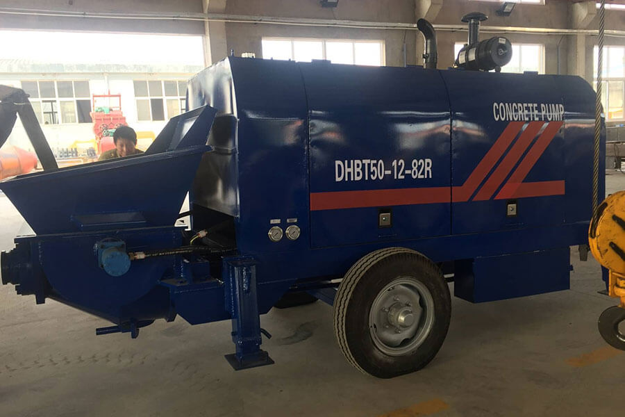 Concrete pump work site, concrete pumps of different capacities for sale - Henan Hengyuan