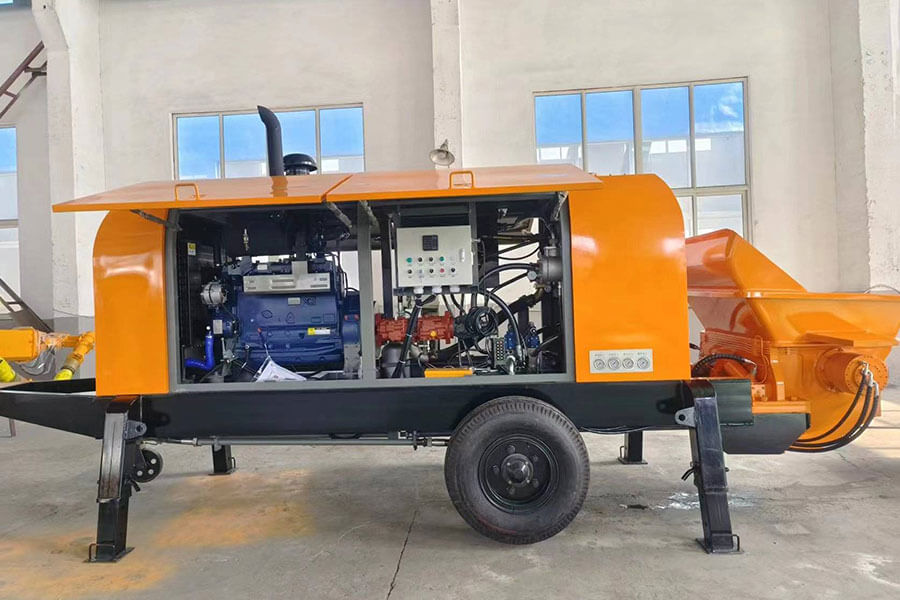 Diesel engine powered concrete pump, concrete pumps of different capacities for sale - Henan Hengyuan