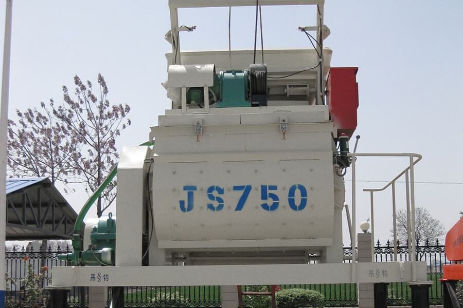 JS750 twin shaft concrete mixer-Henan Hengyuan