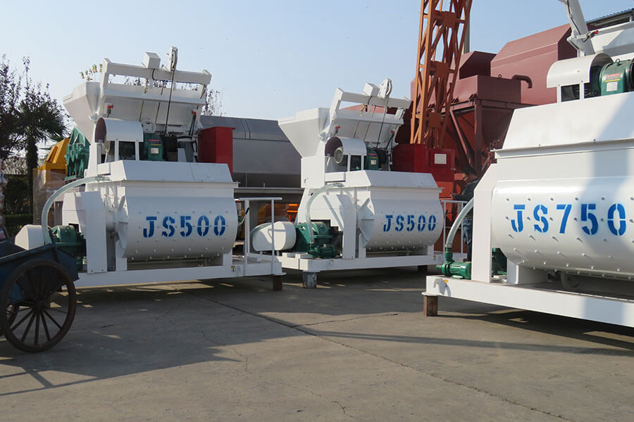 JS500 twin shaft concrete mixer-Henan Hengyuan