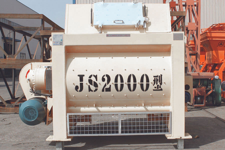 JS2000 twin shaft concrete mixer-Henan Hengyuan