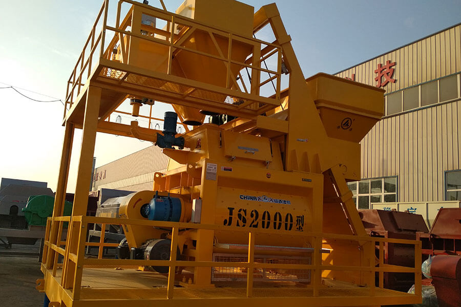 Twin-shaft concrete mixer transmission system-Henan Hengyuan