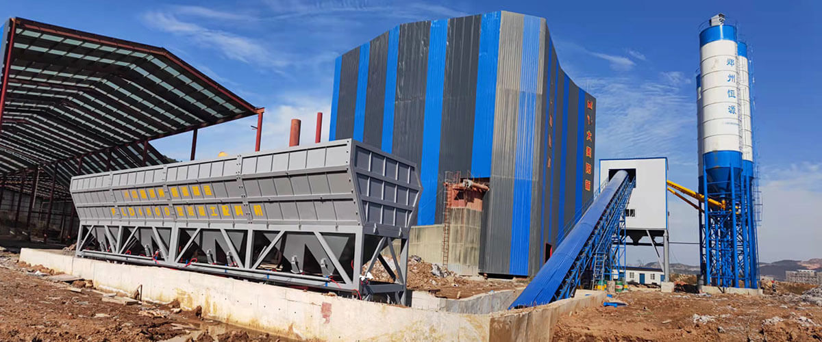 Concrete batching plant, concrete mixing plant equipment for sale - Henan Hengyuan