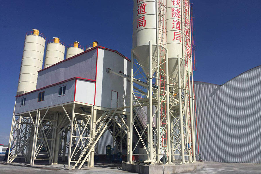 HZS90 concrete batching plant-Henan Hengyuan