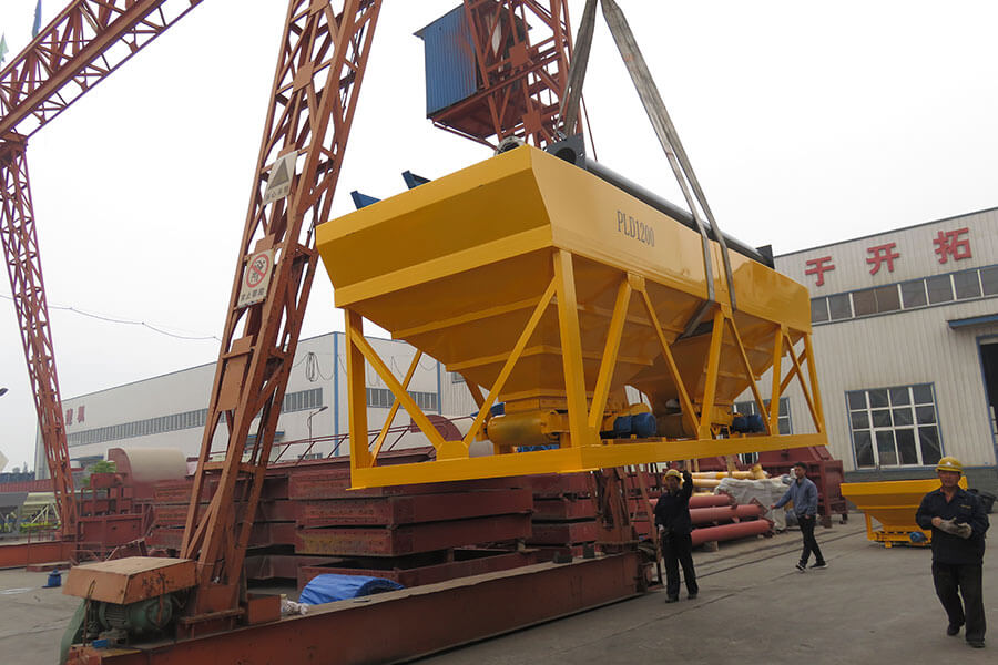 Delivery site of auxiliary equipment of concrete batching plant, concrete batching station for sale-Henan Hengyuan