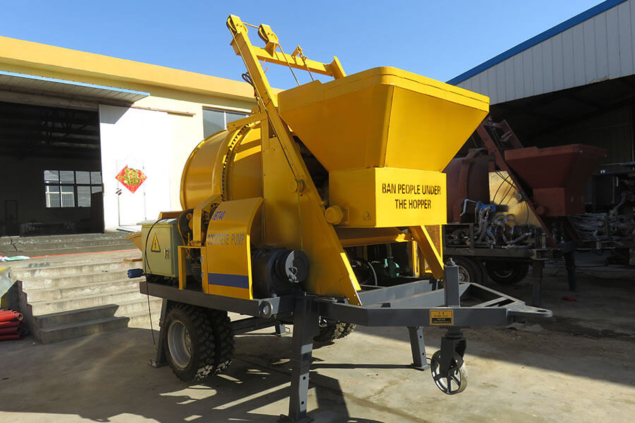 Motor-powered concrete mixing pump-Henan Hengyuan