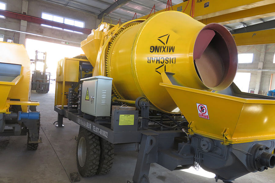 Motor-powered concrete mixing pump-Henan Hengyuan