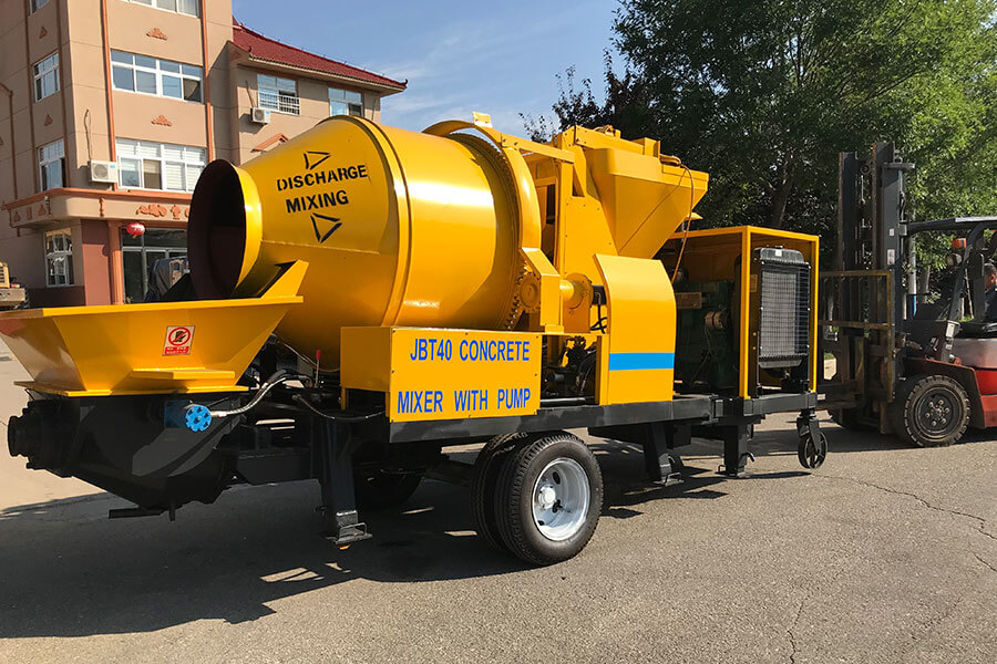 Diesel-powered concrete mixing pump-Henan Hengyuan