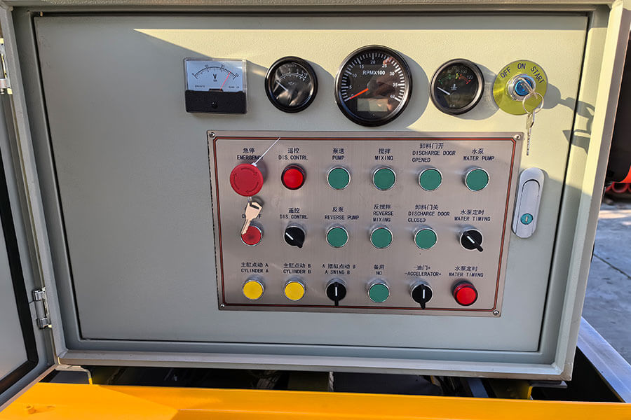 Control system of twin-shaft concrete mixing pump-Henan Hengyuan