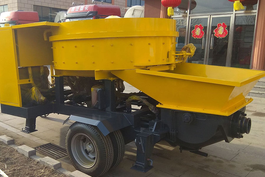 Pan type concrete mixer pump-Henan Hengyuan