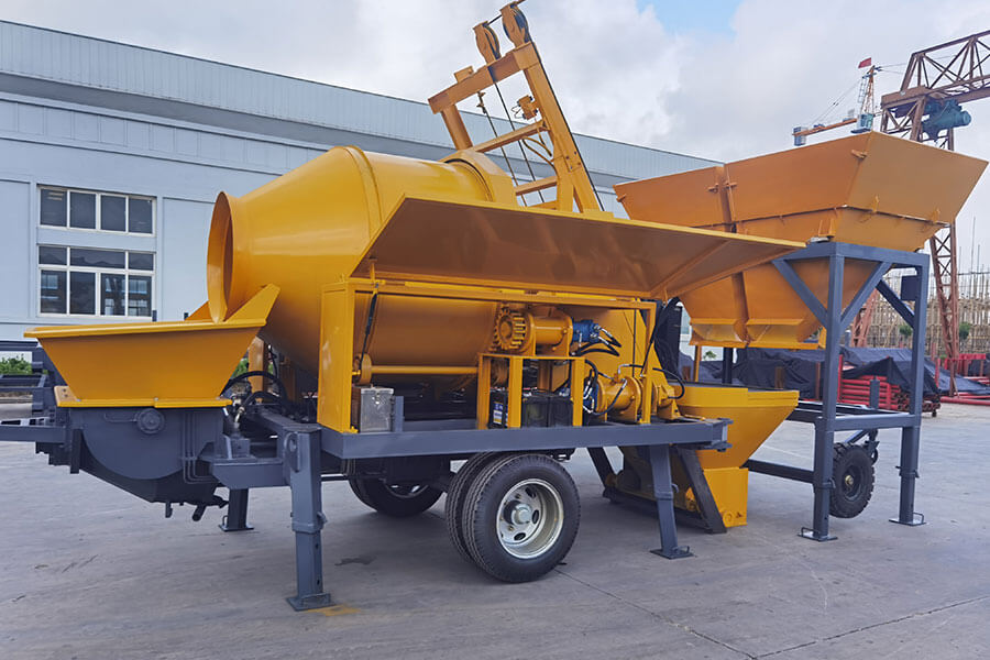 Concrete mixer pump with batching machine-Henan Hengyuan