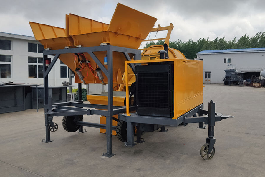 Concrete mixer pump with batching machine-Henan Hengyuan