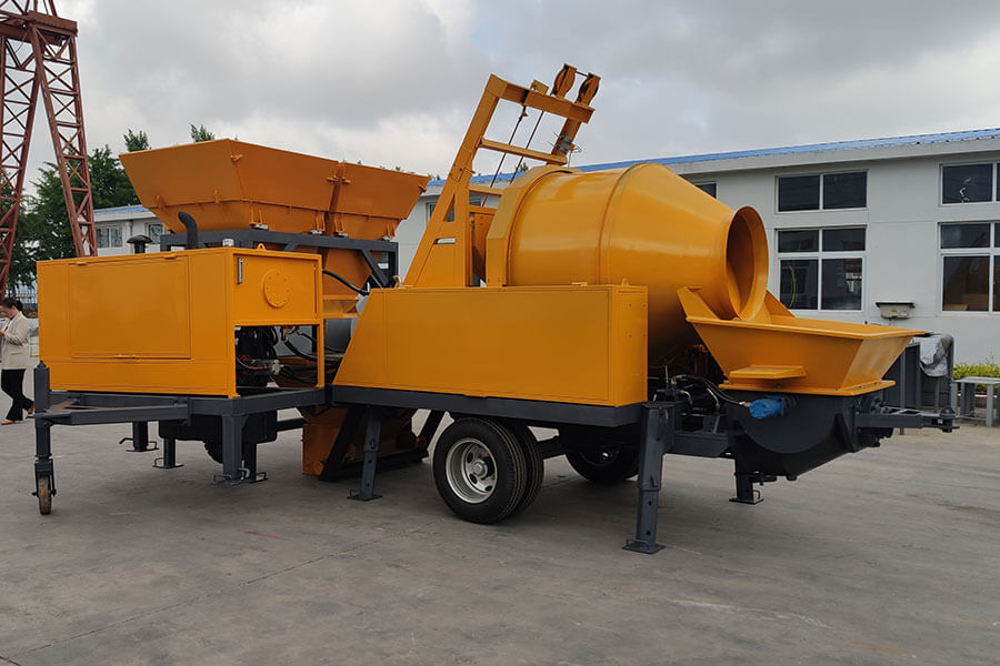 Concrete mixer pump with batching machine-Henan Hengyuan