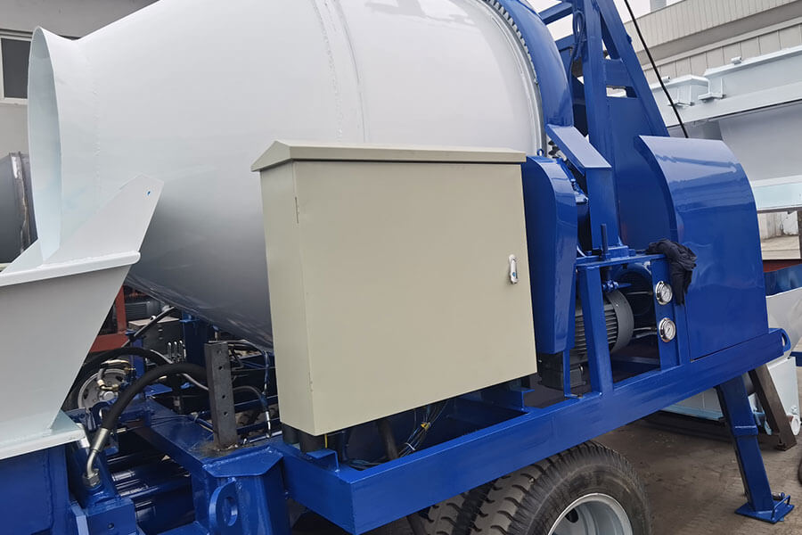 Control system of concrete mixer pump with batching machine-Henan Hengyuan