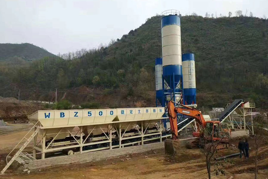 Stabilized soil batching station case site-Henan Hengyuan