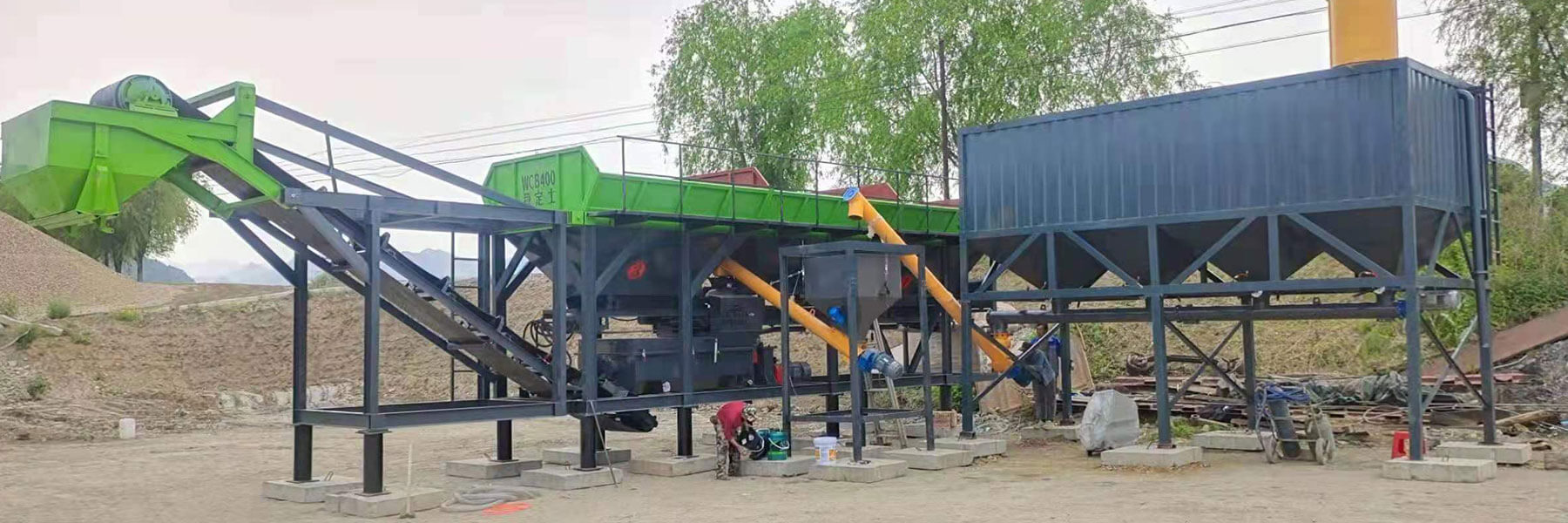 Stabilized soil batching station case site-Henan Hengyuan