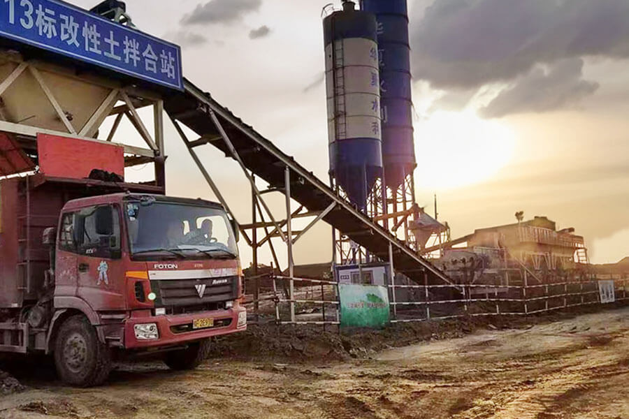 Stabilized soil batching station case site-Henan Hengyuan