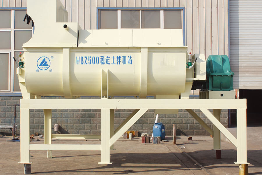 Mixing system of stabilized soil mixing plant-Henan Hengyuan