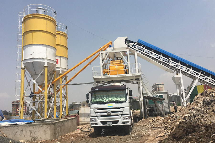 Indonesia Twin Shaft Concrete Mixer-Henan Hengyuan