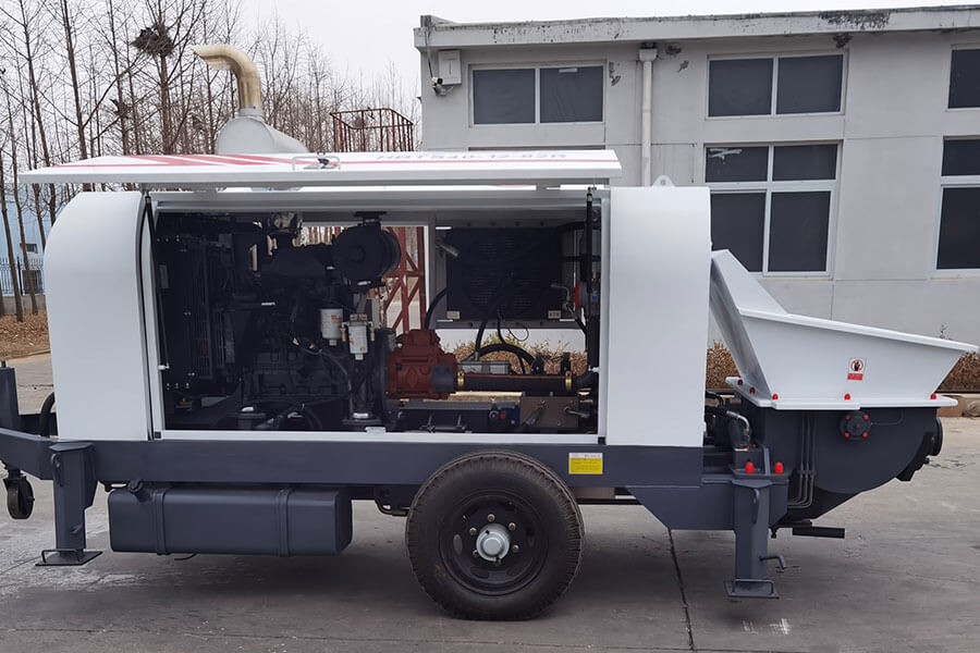 Diesel engine driven concrete pump for sale - Concrete pump manufacturer Henan Hengyuan