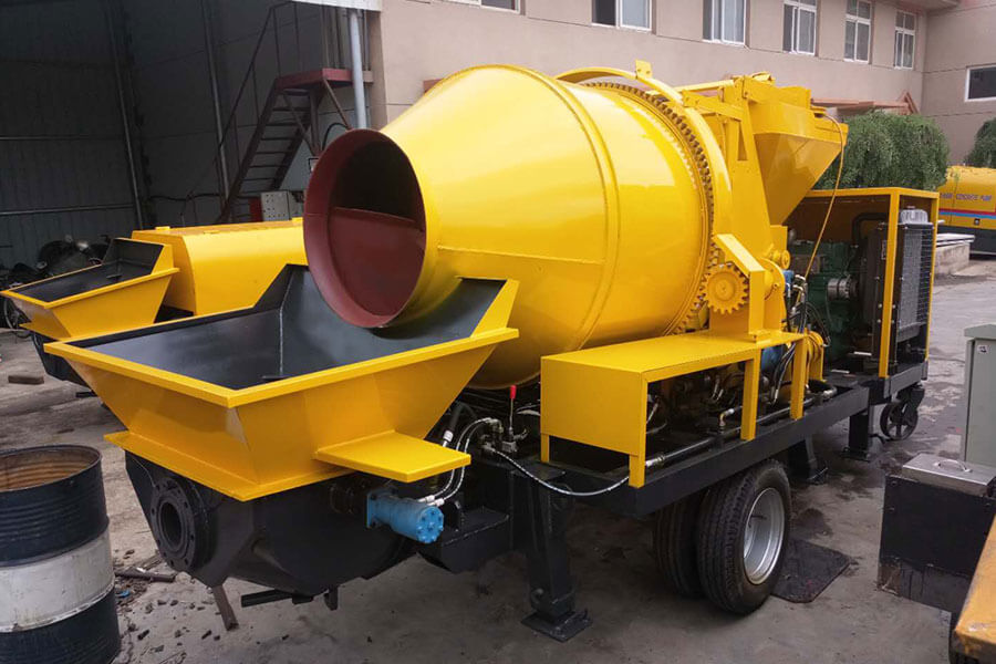 Diesel engine driven concrete mixing pump for sale, concrete mixing pump manufacturer - Henan Hengyuan