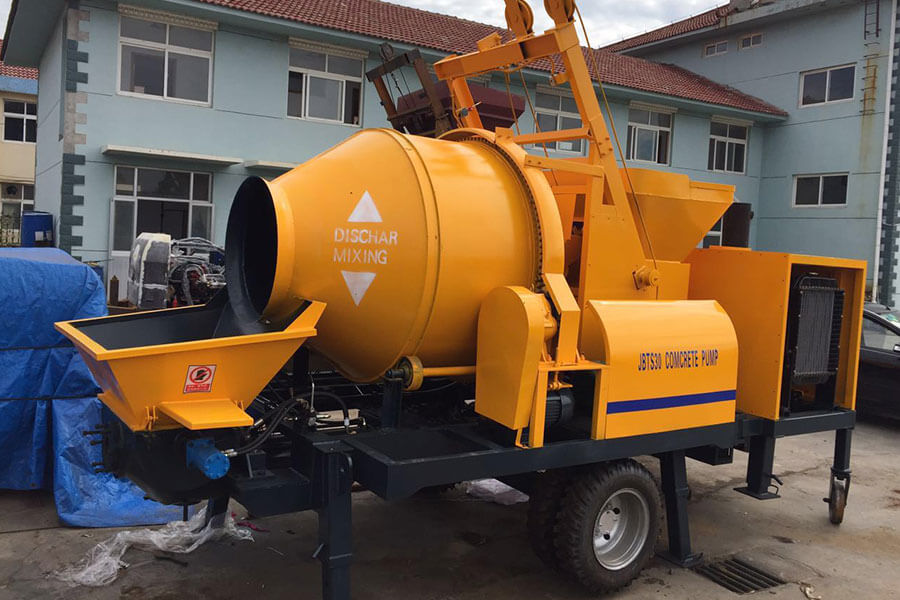 Diesel engine driven concrete mixing pump for sale, concrete mixing pump manufacturer - Henan Hengyuan