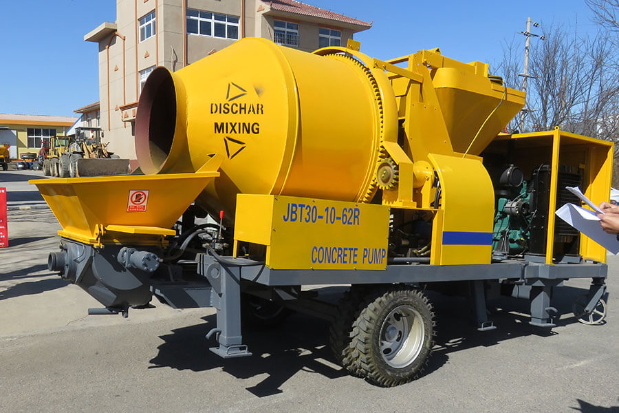 Diesel engine driven concrete mixing pump for sale, concrete mixing pump manufacturer - Henan Hengyuan