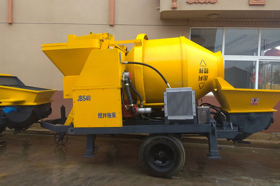 Motor Driven Concrete Mixing Pump for Sale - Concrete Mixing Pump Manufacturer Henan Hengyuan