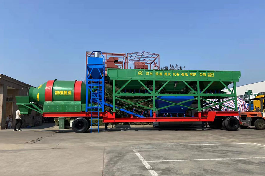 YHZM mobile drum concrete batching plant-Henan Hengyuan