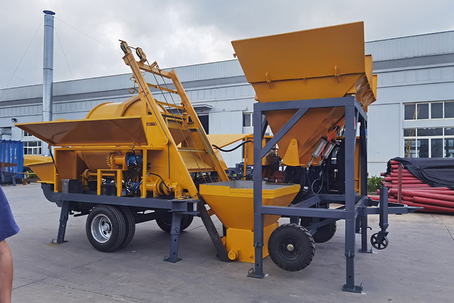 Concrete Mixer Pump with Batching Machine, Concrete Mixer Pump Manufacturer - Henan Hengyuan