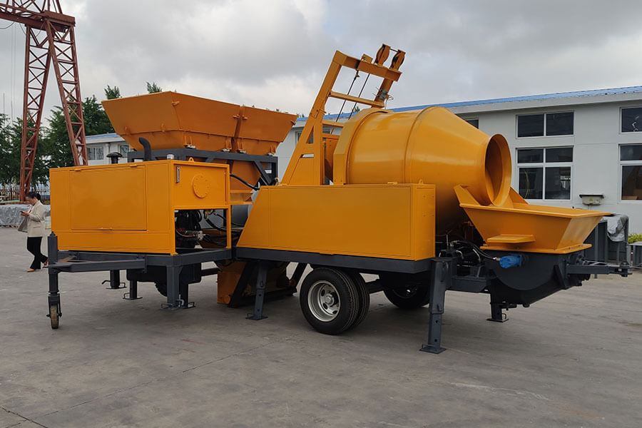 Concrete Mixer Pump with Batching Machine, Concrete Mixer Pump Manufacturer - Henan Hengyuan